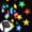 Multicolor, variant on Solar Star String Lights- 6M 30LED Star Garden Lights Star Fairy Lights Outdoor Solar Powered with 8 Mode Waterproof.