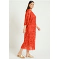 thumbnail image 3 of June + Vie Women's Plus Size Bell-Sleeve Lace Midi Dress, 3 of 3