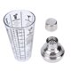 thumbnail image 2 of Coctelera De Copa De Cóctel, Tapa De Acero Inoxidable De 14 Oz, Colador Incorporado, Coctelera Transparente Con Doble Escala Y Receta Para Fiesta En El Bar En Casa, 2 of 7