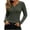 Army Green-a, variant on Vivianyo HD Women's Fall Winter Fitted V Neck Rib Knit Top, Slim Stretch Long Sleeve Pullover Sweater for Daily Errands Night Out Wear, Sizes S-2XL