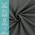 thumbnail image 4 of Arkwright Polar Fleece Throw Blankets (Pack of 6) Ultra Soft, Lightweight, 50 x 60 in, Dark Grey, 4 of 5