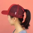 thumbnail image 4 of Casquette de Baseball à Queue de Cheval Ajustable pour Femmes, Snapback pour Fille, Casquettes d'Été pour Femmes pour l'Extérieur, Chapeaux d'Été pour Femme, Casquette Camionneur en Filet, 4 of 6