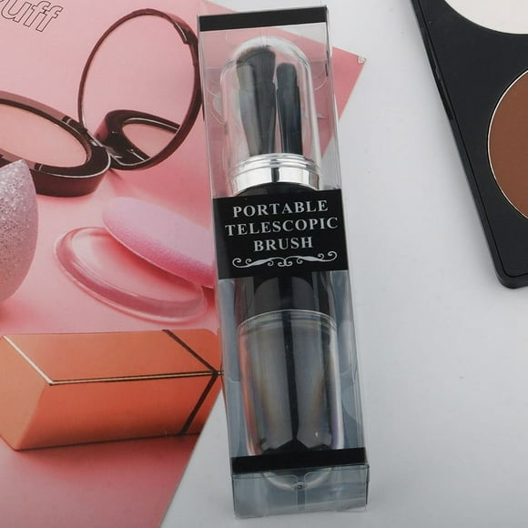 Makeup Brush Set - 4 In 1 Portable Travel Lip Brush, Highlight Brush, Eyeshadow Brush, Foundation Blending Powder Brush Mini Facial Makeup Brush Set