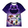 thumbnail image 1 of Smilingcrittersprintt-shirt Enfants Garçons Filles Été Manches Courtes Col Rond Topstee, 1 of 2
