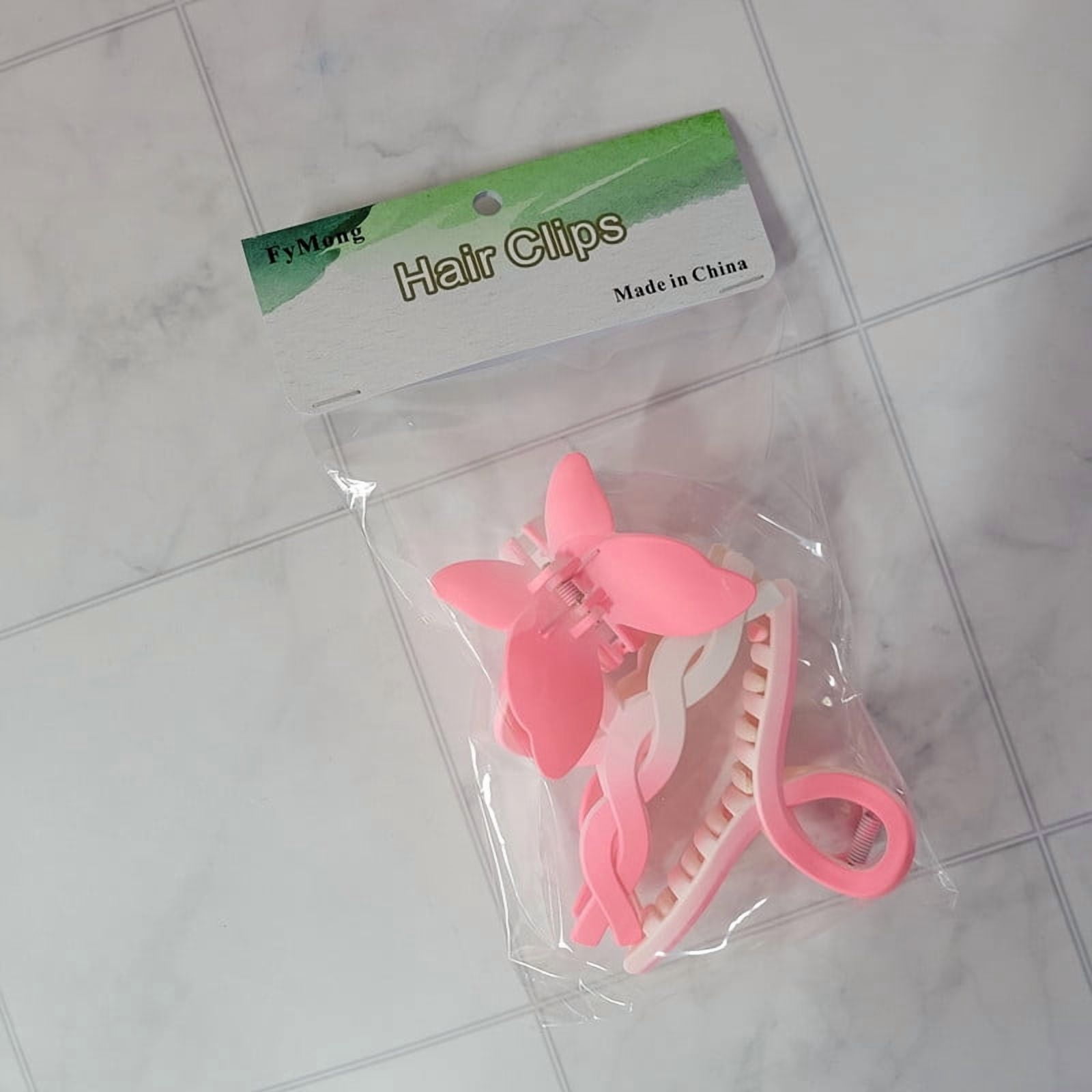 FyMong Hair clips - Cute Flower & Gradient Claw Clips for Thick/Thin Hair, Non-Slip Hair Accessories for Women & Girls