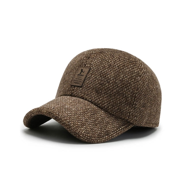 Sonducket Gorra de béisbol cálida de otoño para hombre, gorra de moda de algodón con hebilla ajustable, gorras deportivas cálidas para el ocio Sombreros Café Sonducket AP013114-04