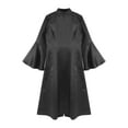 thumbnail image 4 of Yartina Elegant Choir Robe for Women Buttons Down Dress Flared Sleeves Minister Clergy Robes Black S, 4 of 5