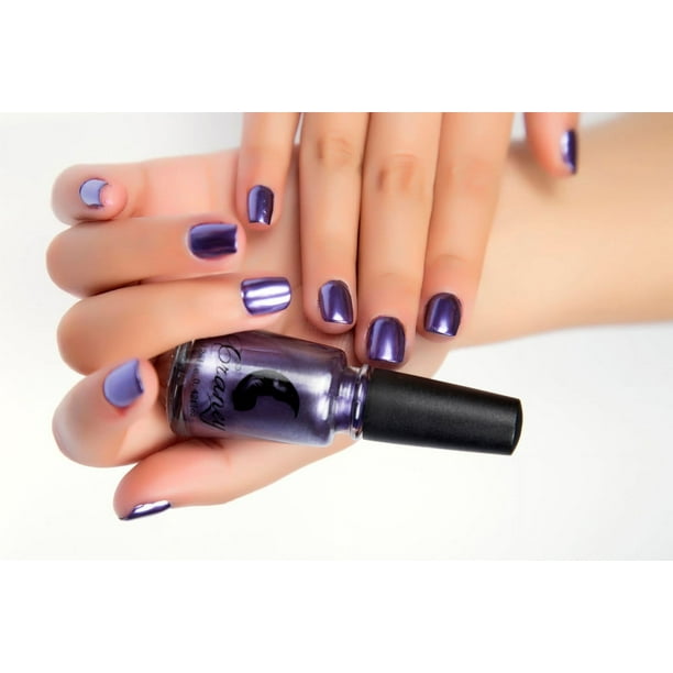 Esmalte de uñas, Regalos para Mujeres 6ml Esmalte de uñas Espejo Pasta de baño Color Metal Acero Inoxidable 15ml Plata