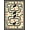 Black Ivory, Pattern 1, variant on ODIKA Print Bordered Feline Motif Symmetrical Track Whimsical Round Flowing Dynamic for Dorm Room, Small Living Apartment, Stain Resistant Low Profile