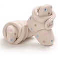 thumbnail image 3 of Baby Booties Newborn Boys Girls Fleece Boots Non Slip Grippers Stay On Slipper Socks Infant First Walker Winter Warm Crib Shoes, 3 of 7