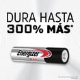 thumbnail image 5 of Energizer, Pilas MAX Alcalinas AAA, 6 Pilas, Blanco/Rojo, 5 of 5