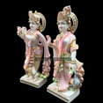 thumbnail image 5 of Radha Krishna statue Murti Large 30 inches Marble Radha Krishna idol Multicolor Divine Couple statue Radha Krishna figurine Handpainted Special Wedding Housewarming Anniversary Gifts Sculpture, 5 of 5