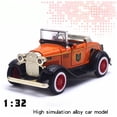 thumbnail image 1 of 1:32 Classic Ford Retro Vintage Cars Alloy Car Model with Sound Light Convertible Car Toy, 1 of 6