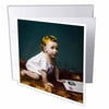 Vintage Baby Photo Circa 1890s Hand Tinted Cutie Pie 1 Greeting Card with envelope gc-301271-5