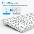 thumbnail image 4 of OMOTON Wired Keyboard for Mac – Dual Interface (USB & Type-C), Stable Connection, Plug and Play, Silver, 4 of 6