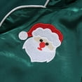 thumbnail image 4 of 2-10Y Toddler Boys Girls Satin Silk Long Sleeve Pajamas Set Christmas Kids Button Down Pjs Sleepwear, 4 of 8