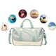 thumbnail image 2 of Bolsa de lona con separación de humedad y sequedad, construcción duradera con correas ajustables, apariencia elegante para viajes en avión, gimnasio y deportes (47 x 22 x 25 centímetros), 2 of 5
