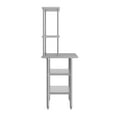 thumbnail image 6 of Flash Furniture Portable Prep and Work Table with NSF Certified 18 Gauge Stainless Steel Top Shelf and Double Overshelves, 2 Galvanized Steel Undershelves, 6 of 9