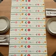 thumbnail image 5 of Table Runners 48 Inches Long Dress Scarves, Green Spring Floral Farmhouse Kitchen/Dining Table Runner, Short Coffee Tablerunners, Colorful Summer Flowers Vintage Botanical 13x48 Inch, 5 of 9