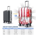 thumbnail image 4 of Lsque Cute Valentine's Gnomes Printed Luggage Cover, Travel Luggage Protector,Scratch and Dirt Resistant, Fits 18-32 Inch Luggage-Large, 4 of 7