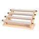 thumbnail image 1 of Organizador de joyas con base de madera, expositor multiusos para pulseras 4 niveles, 1 of 9