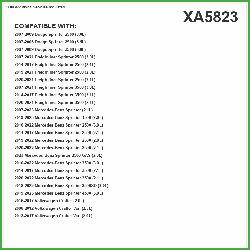 ECOGARD XA5823 Premium Engine Air Filter Fits 2024 Entegra Coach Expanse, 2010-2022 Mercedes-Benz Sprinter 2500, Sprinter 3500, 2007-2023 Sprinter, 2007-2009 Dodge Sprinter 2500