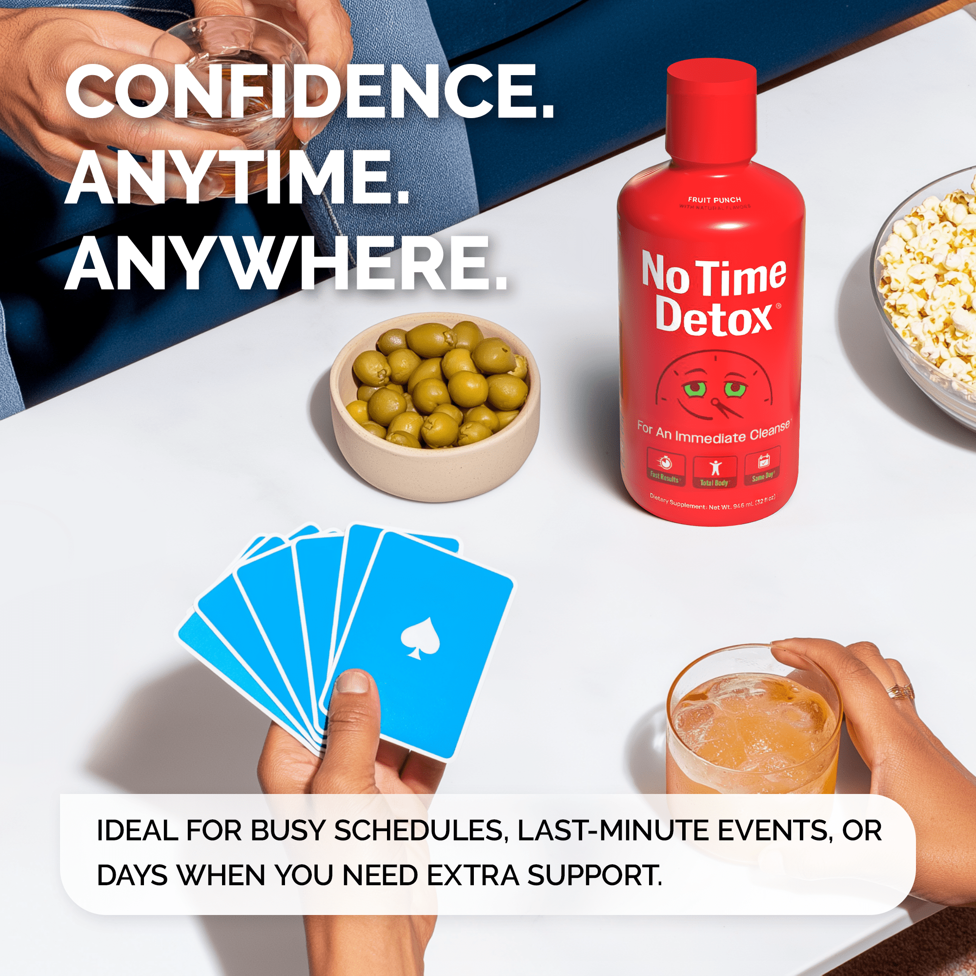 No Time Detox® Herbal Detox Support Drink – Fruit Punch – 32 fl oz