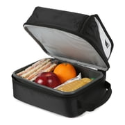 Arctic Zone Expandable Upright HardBody® Lunch Box, Black and White