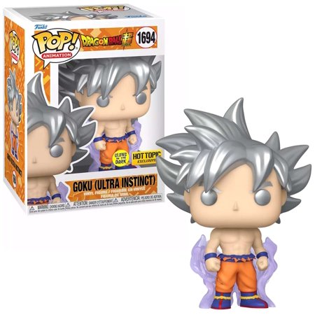Funko Dragon Ball POP! Animation Goku (Ultra Instinct) Vinyl Figure (Glow-in-the-Dark)