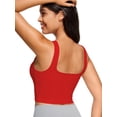 thumbnail image 4 of Women Cropped Tank Tops Sleeveless Square Neck Tanks Basic Crop Tops, 4 of 4