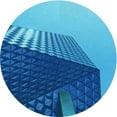 thumbnail image 1 of Ahgly Company Machine Washable Indoor Round Transitional Blueberry Blue Area Rugs, 3' Round, 1 of 7