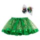 thumbnail image 2 of Girls Holiday Skirt Christmas Party Costume Children Bubble Skirt M: 28.00X23.00X1.00cm Green Pompous Design Stage Performance 1 Set, 2 of 5