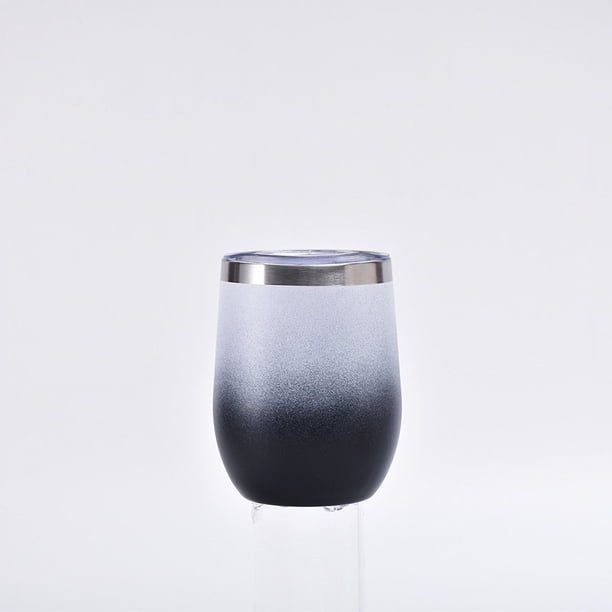 Huevera de acero inoxidable de 12 oz, doble vacío, en forma de U, para vino tinto, huevera