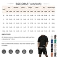 thumbnail image 3 of Hearthz Men's 2 Piece Short Sets Waffle Knit Men Short Sleeve Shirt and Shorts Set Workout Short Sleeve Summer Tracksuits Casual Set Beige M, 3 of 5