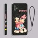 thumbnail image 3 of Mickey Minnie Pink For Samsung Galaxy A73 A53 A33 A52 A32 A22 A71 A51 A21S A03S A50 4G 5G Liquid Left Rope Phone Case, 3 of 5