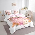 thumbnail image 3 of Manfei Cartoon Fall Pumpkin Bedding Comforter Set 7-Piece, Harvest Plant Botanical King Bedding Sets, Teens Girls Kids Bed Sheets, Ultra Soft Home Decor, 3 of 7
