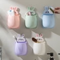thumbnail image 4 of GOOHOCHY 5pcs Wall Mount Box Rabbit Shape Wall Pen Holder Plastic Storage Organizer Toothbrush Holder Remote Rack For Bathroom And Home Accessory, 4 of 7