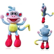 Guvpev The Explorer Monkey Plush -13.7 Inch Cartoon Boots The Monkey Stuffed Animal Dolls Anime Plush Toy Boys and Girls Birthday Christmas Children's Day Gift Choices