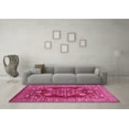 thumbnail image 3 of Ahgly Company Indoor Square Oriental Pink Industrial Area Rugs, 6' Square, 3 of 4