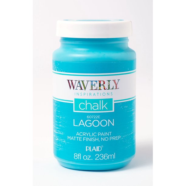 Waverly Inspirations 60722E Chalk Paint, Ultra Matte Finish, Lagoon, 8