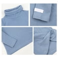 thumbnail image 4 of PINQI Toddler Tops Girl Solid Color High Neck Warm Base Long Sleeve T Shirt Children's Casual Home Wear Base Top for 0 To 14 Years, 4 of 4