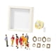 thumbnail image 5 of Mini caja de silueta de museo DIY, vitrina de recuerdos familiares para regalo de cumpleaños Blanco, 5 of 8