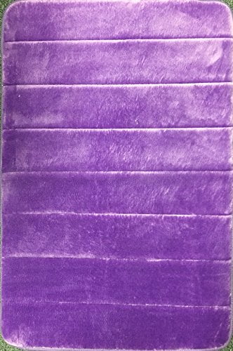 For Kitchen or Bath Incredibly Soft Absorbent Bathroo Details about   Purple Memory Foam Mat 