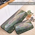 thumbnail image 5 of 2-Piece Kitchen Mat Set Non Slip Washable Floor Mats Decorative Rugs for Kitchen Sink Laundry Rainbow Cabbage, 5 of 7