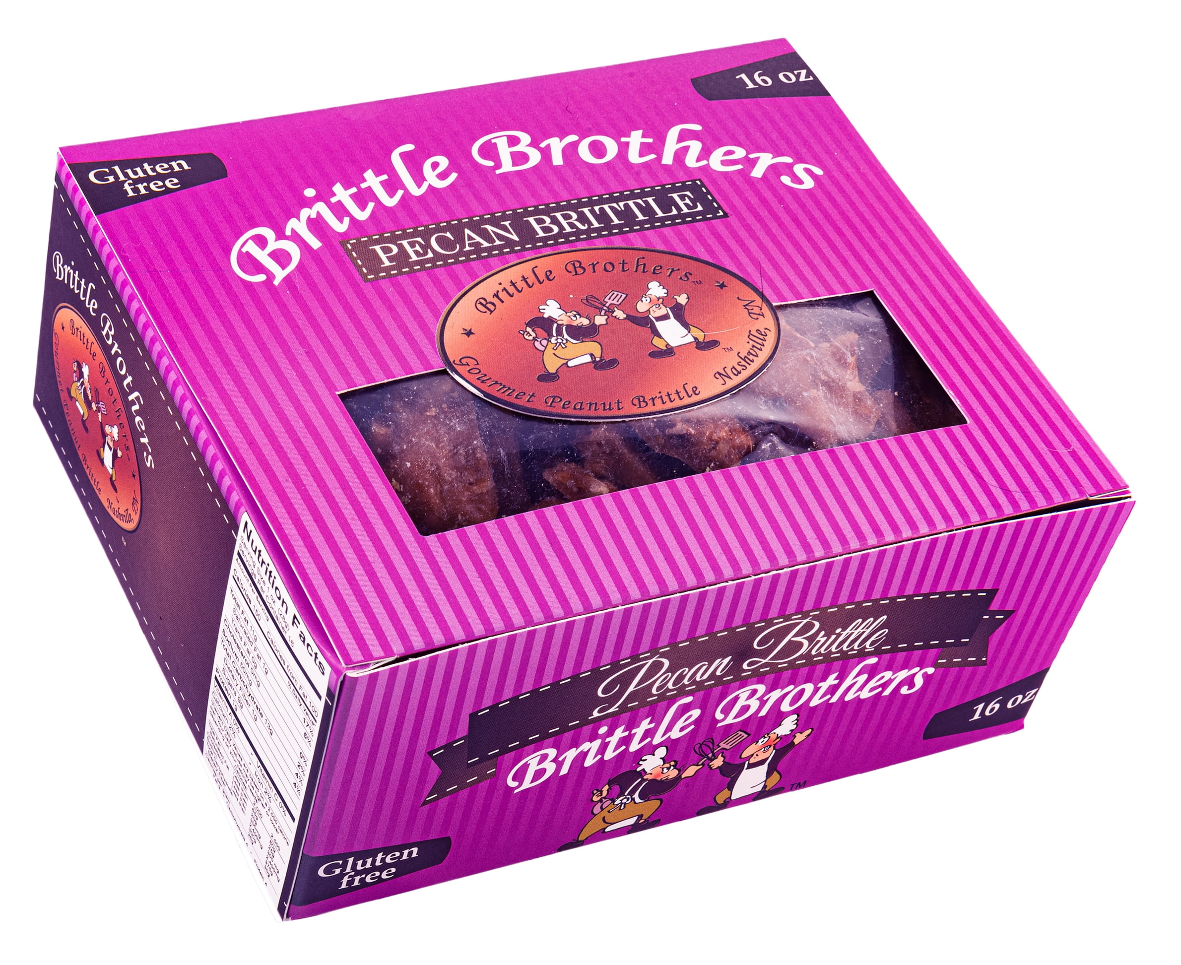 Brittle Brothers Pecan Brittle 16 oz. Box Voted 1 4x’s more Nuts