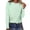 Green, variant on Women's Striped Print Crew Neck Long Sleeve Loose Pullover T Shirt, Casual Relaxed Blouse for Everyday Wear, Home Comfort, or Relaxing Weekends Blue S