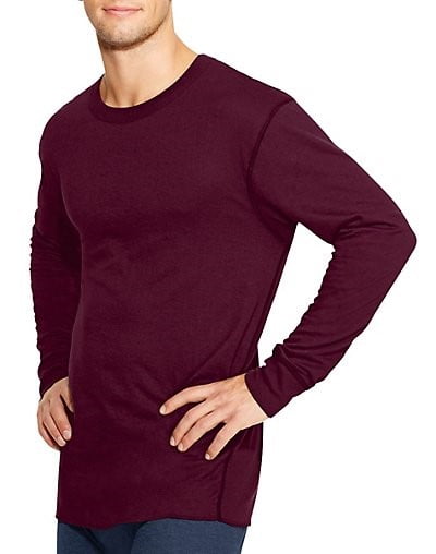 Duofold Mens Big-Tall Mid Weight Crew Thermal Top 