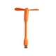 thumbnail image 1 of Mini ventilador USB, ventilador de bolsillo portátil desmontable, ultra silencioso, seguro, para viajes, Camping, pesca, naranja, 1 of 1