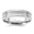 thumbnail image 3 of 14K White Gold Heavy Comfort Fit Fancy Band Ring Size 12, 3 of 5