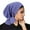 Purple, variant on ZQUUVOU Womens Turban Hat Head Scarves Slip-On Pre-Tied Headwear Bandana Sleep Hair Cover Gray